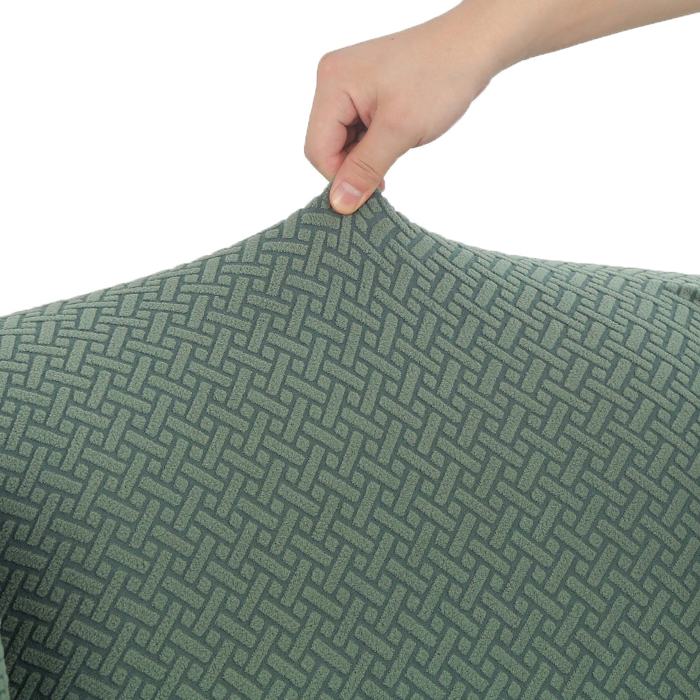 Wingback Chair Cover Stretch Armchair Wing Chair Slipcover Green
