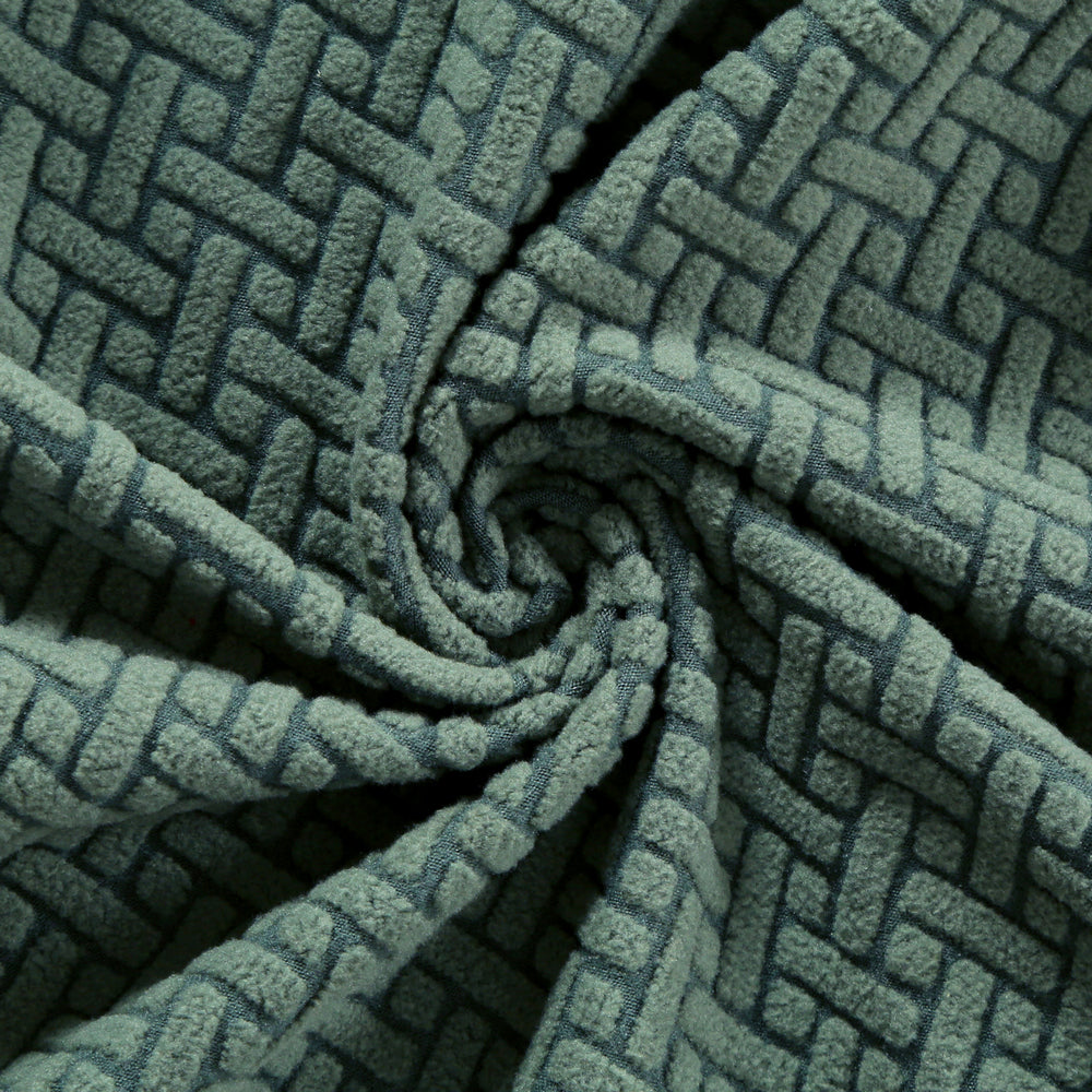 Wingback Chair Cover Stretch Armchair Wing Chair Slipcover Green