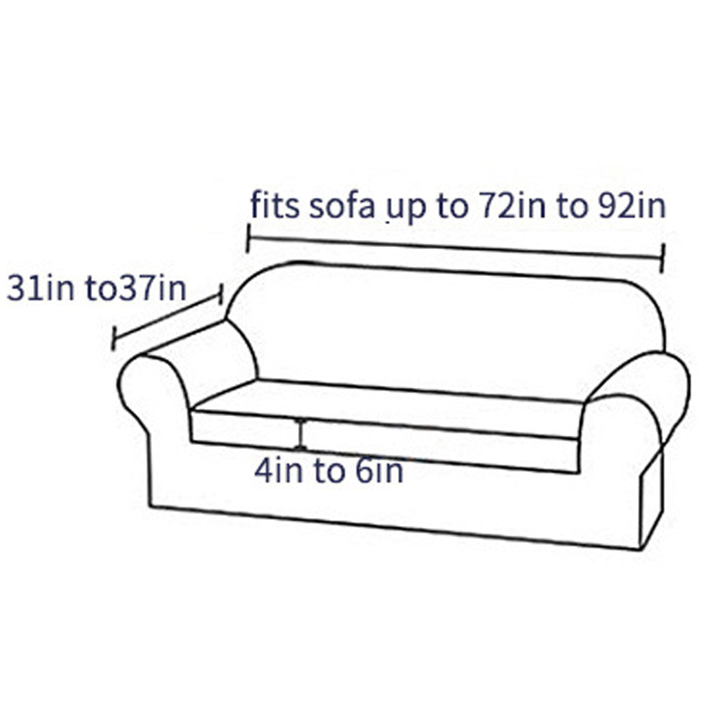 Sofa Cover Stretch Sofa Cover for 3 Seats Blue