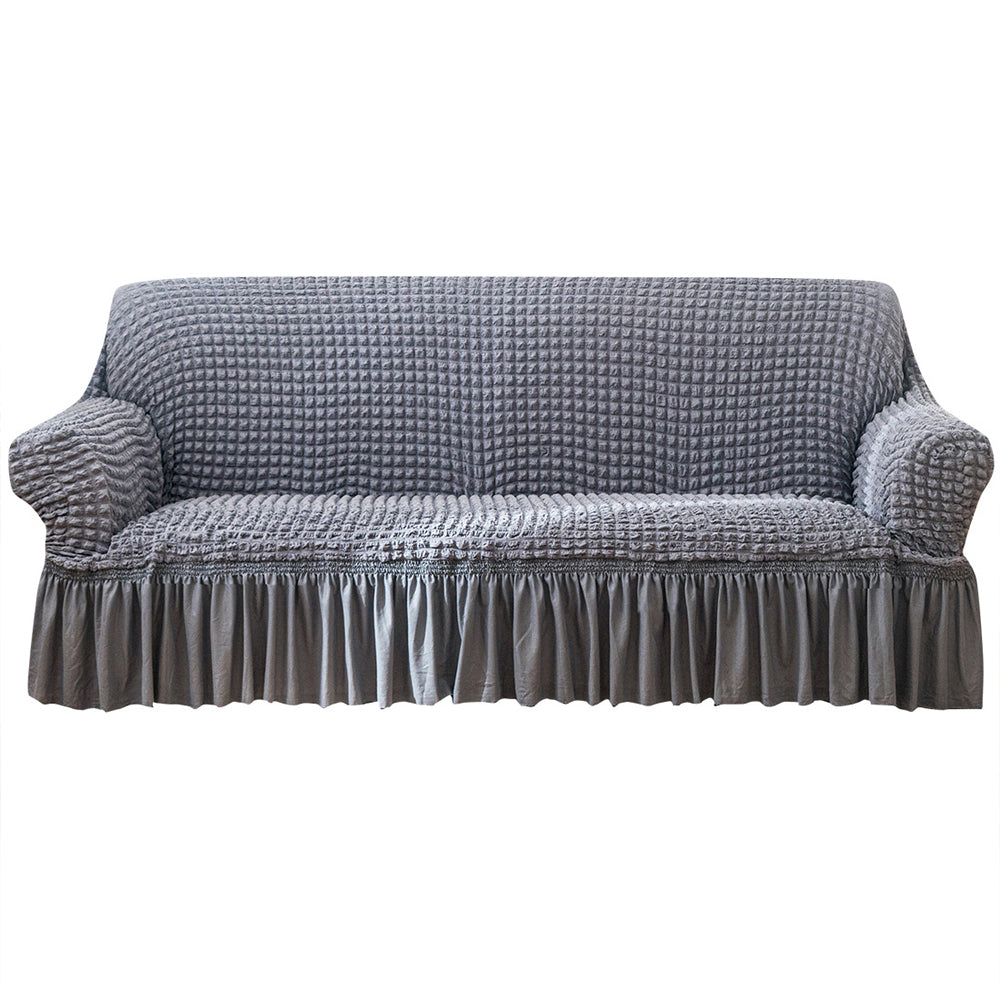 Sofa Cover Stretch Sofa Cover for 3 Seats Grey