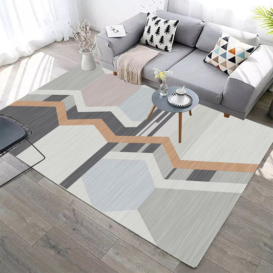 60x90cm Geometric Pattern Non Slip Rugs Style 2