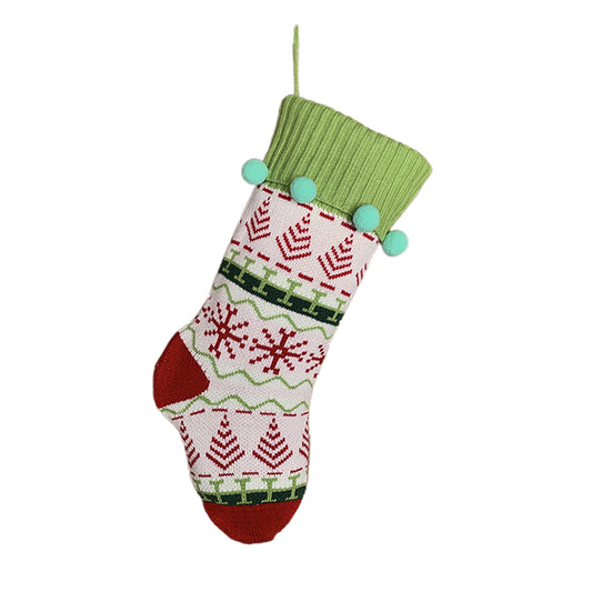 Christmas Stocking Bag Candy Bag Christmas Tree Decor Green