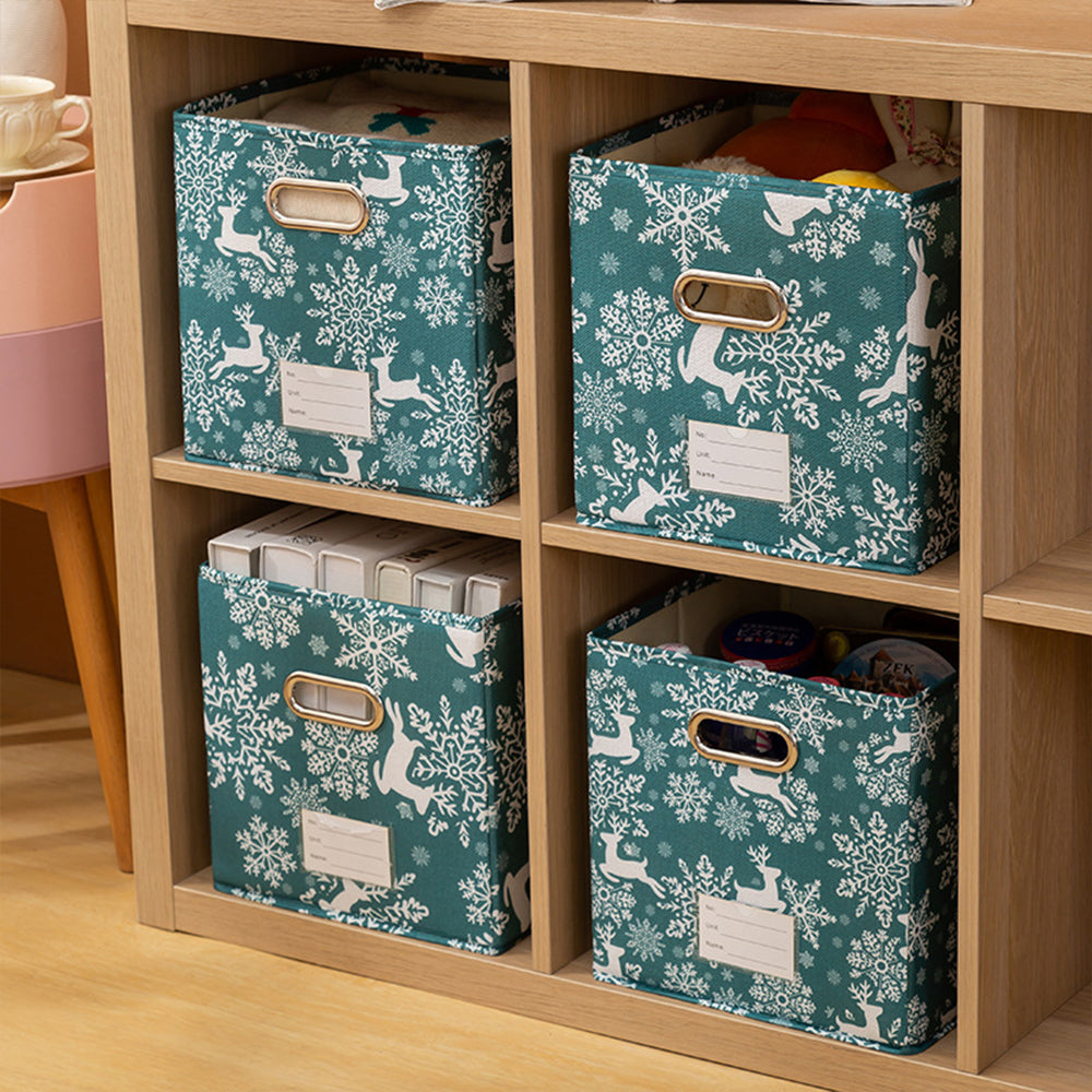 Stackable Storage Bins for Clothes Toys Organizer Green