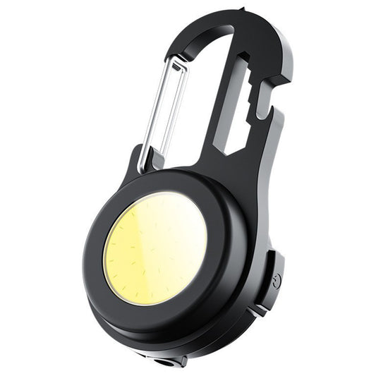 1X Mini COB Flashlight Bright Keyring Pocket Torch