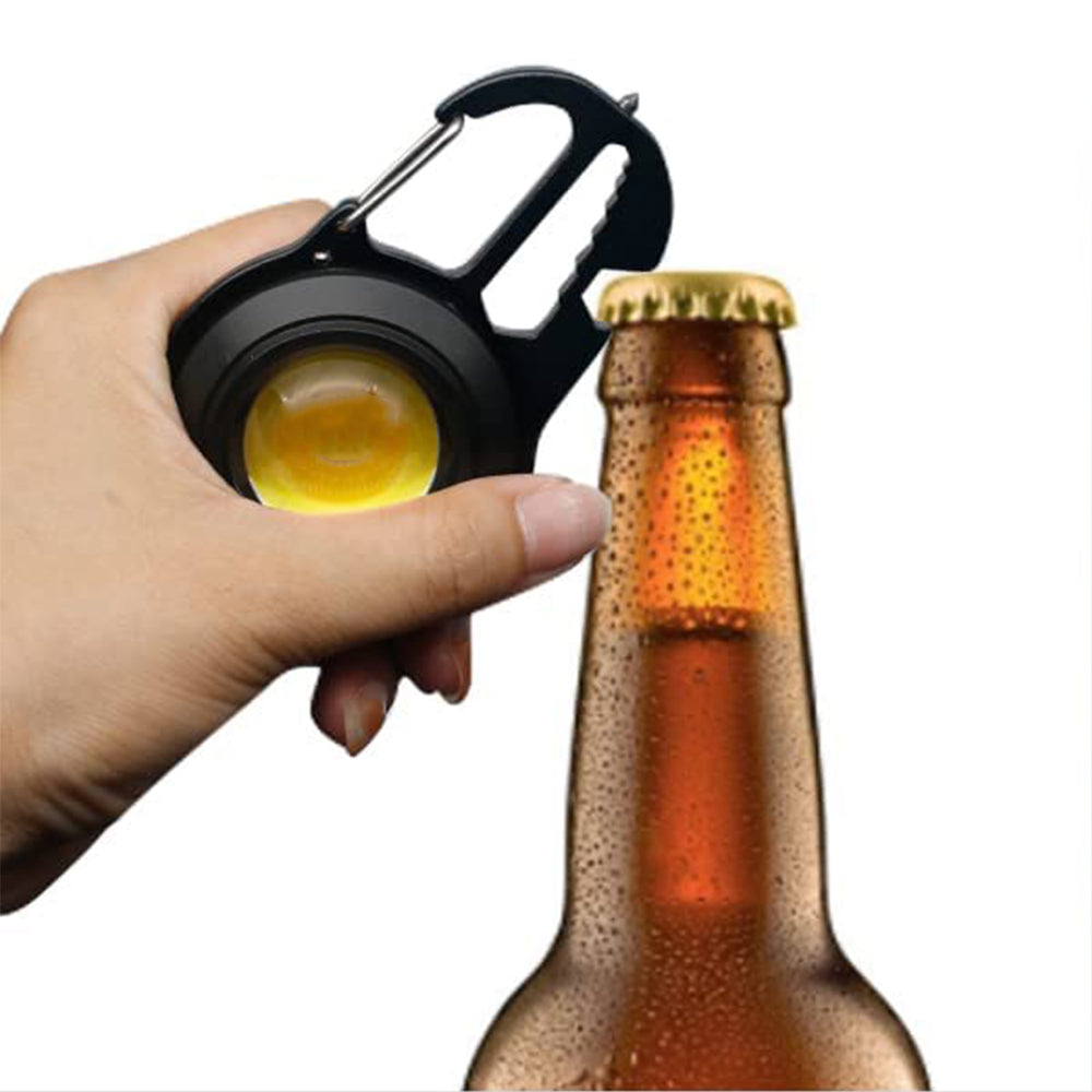 1X Mini COB Flashlight Bright Keyring Pocket Torch