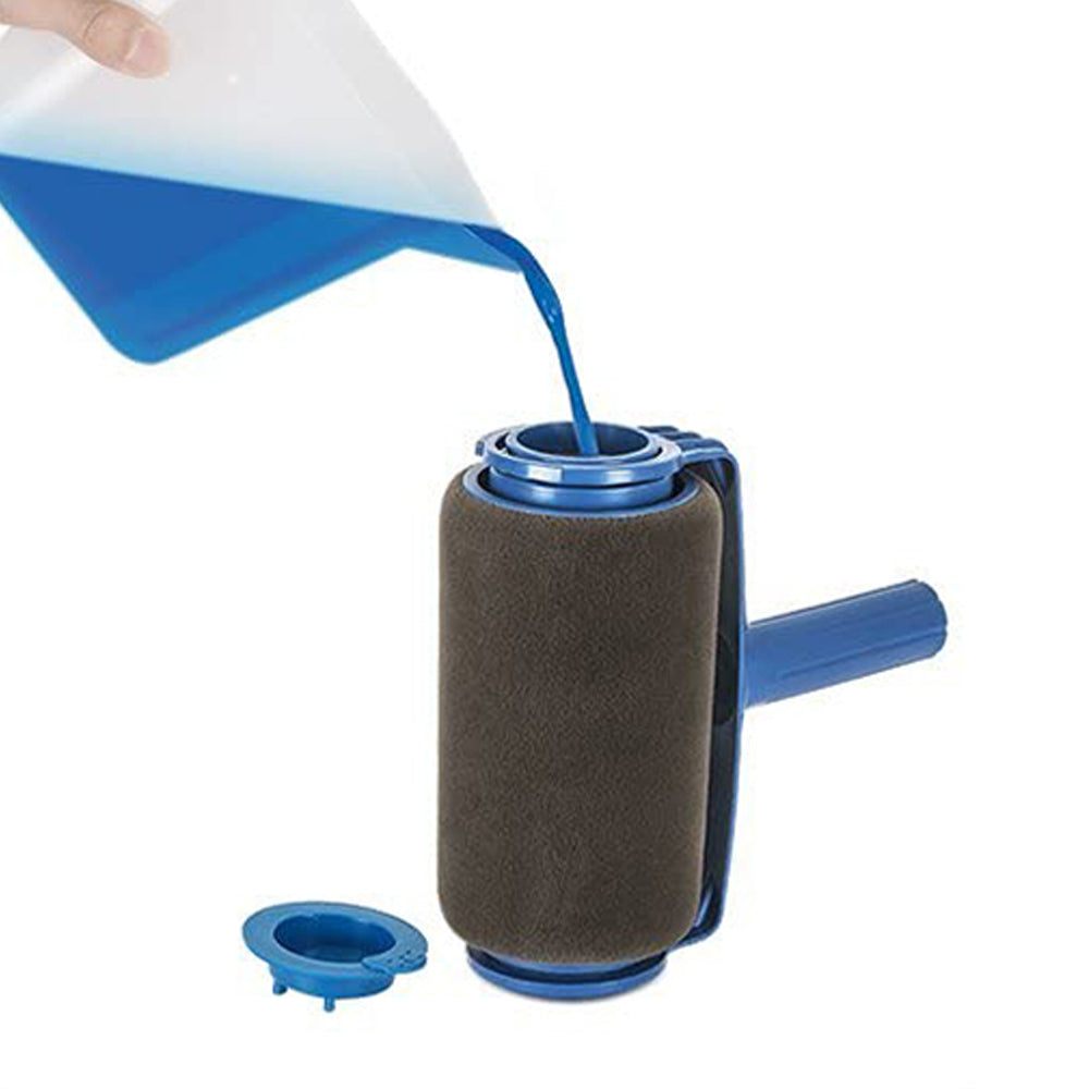 One Set of 6Pcs Paint Roller Brush Kit with Extension Poles