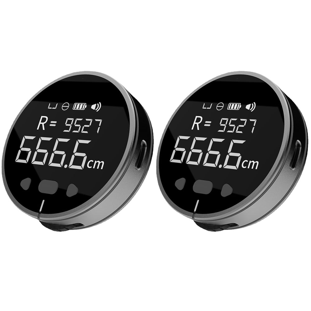 2Pcs 8 in 1 Electronic Ruler Rangefinder with LCD Display