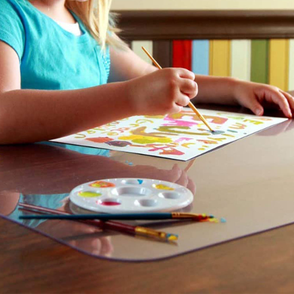 60x90cm Clear PVC Floor Mat Tablecloth Protector