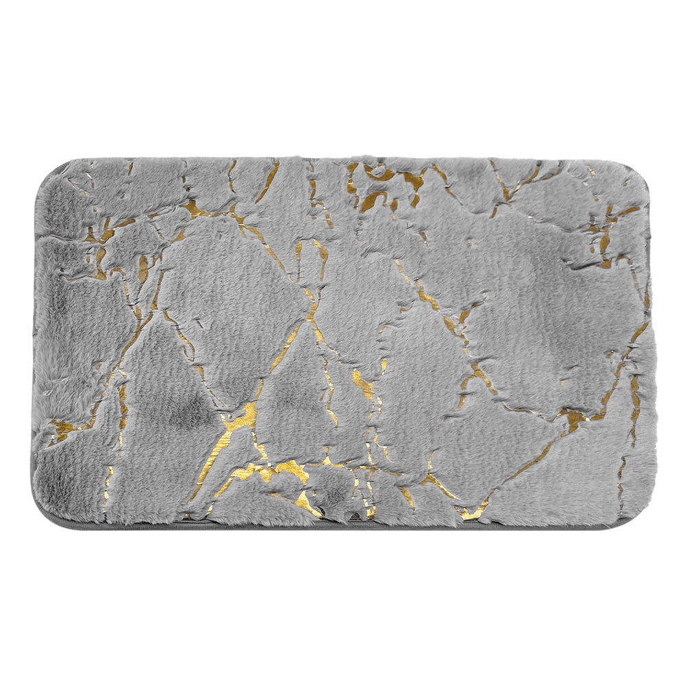 40x60cm Grey Marble Pattern Bathroom Non Slip Floor Mat