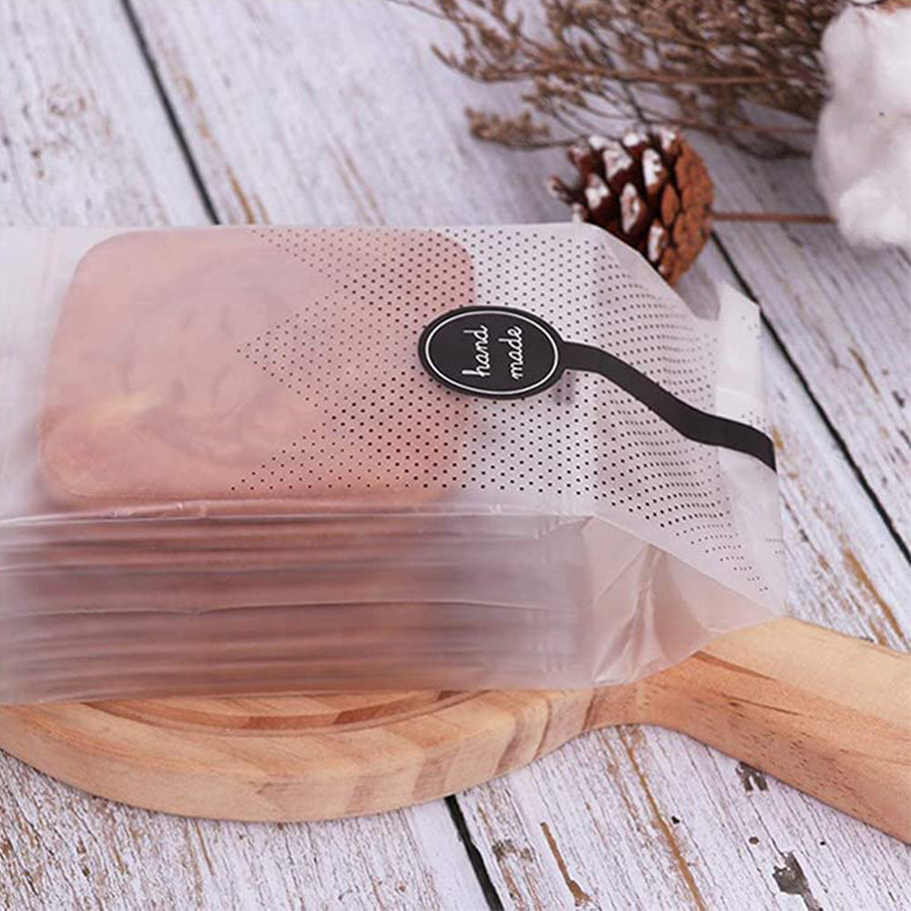 200Pcs Translucent Cookie Bags Candy Bag