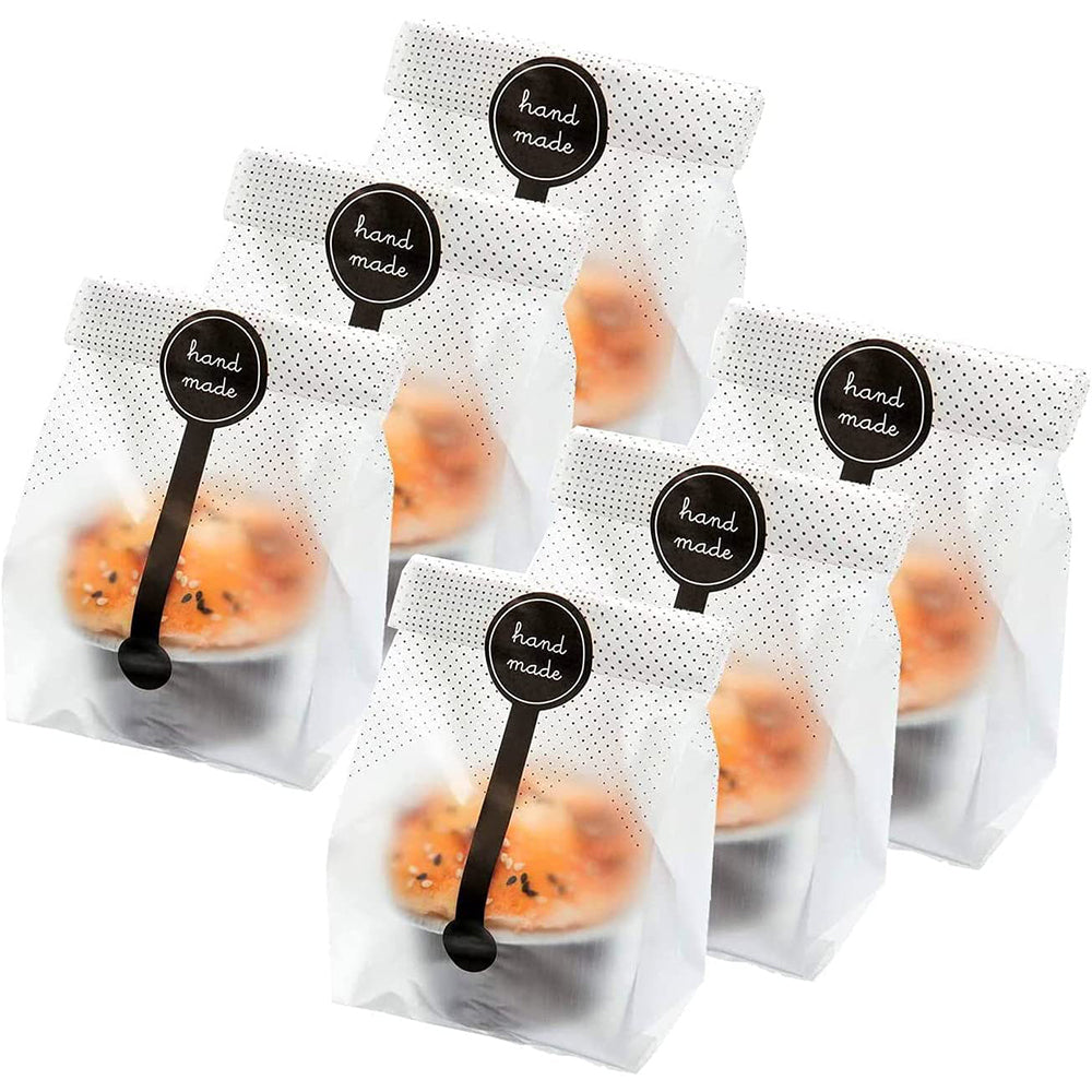 200Pcs Translucent Cookie Bags Candy Bag