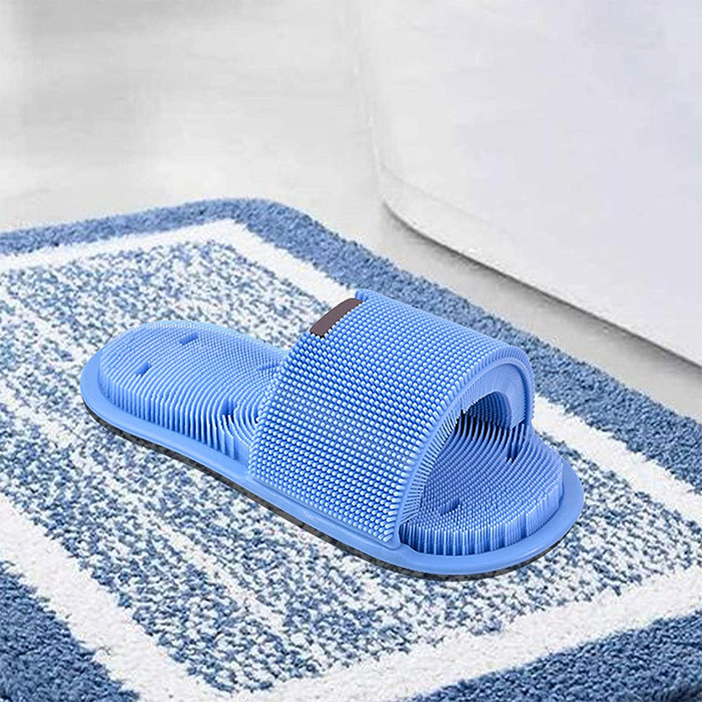 Pair of Exfoliating Shower Foot Scrubber Slippers
