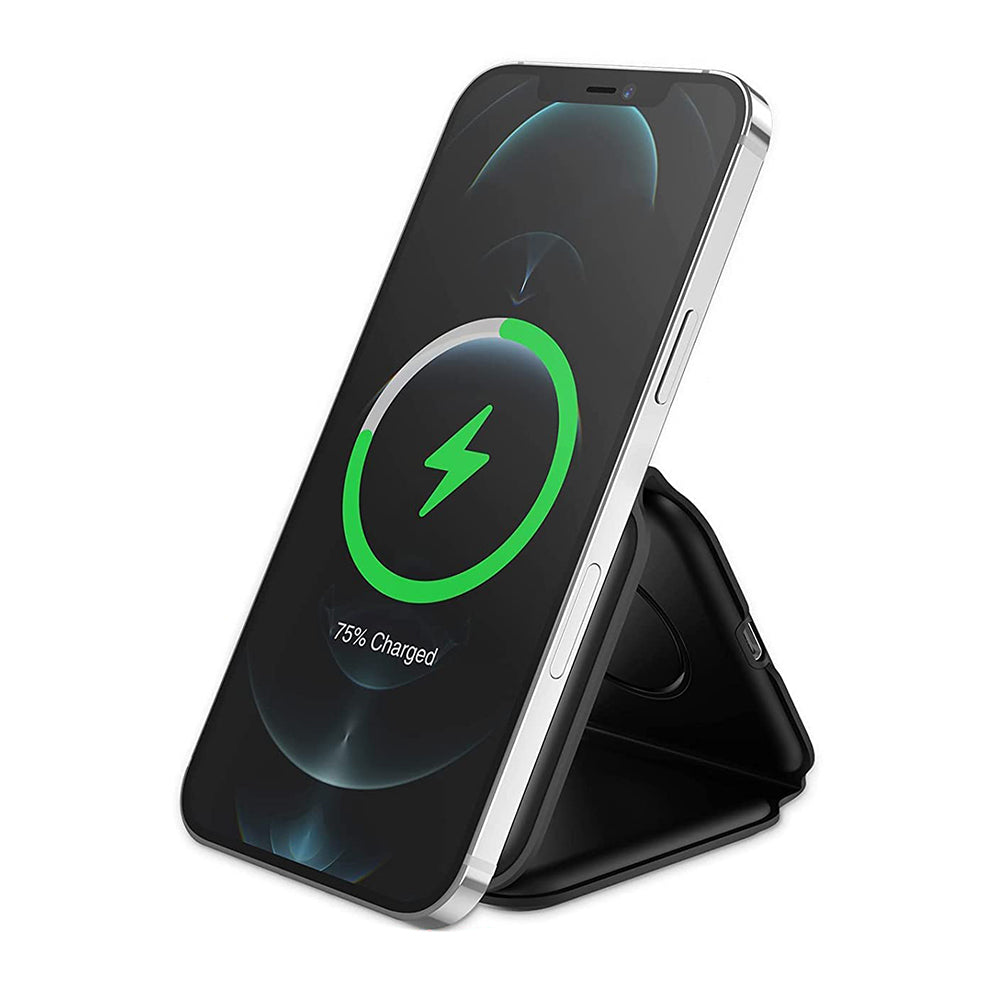 Foldable Magnetic Qi Wireless Charger for iPhone iWatch Airpods Black