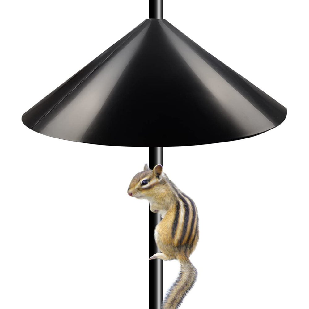 Pole Mount Squirrel Guard Baffle Protects Bird Feeders Protective Cover