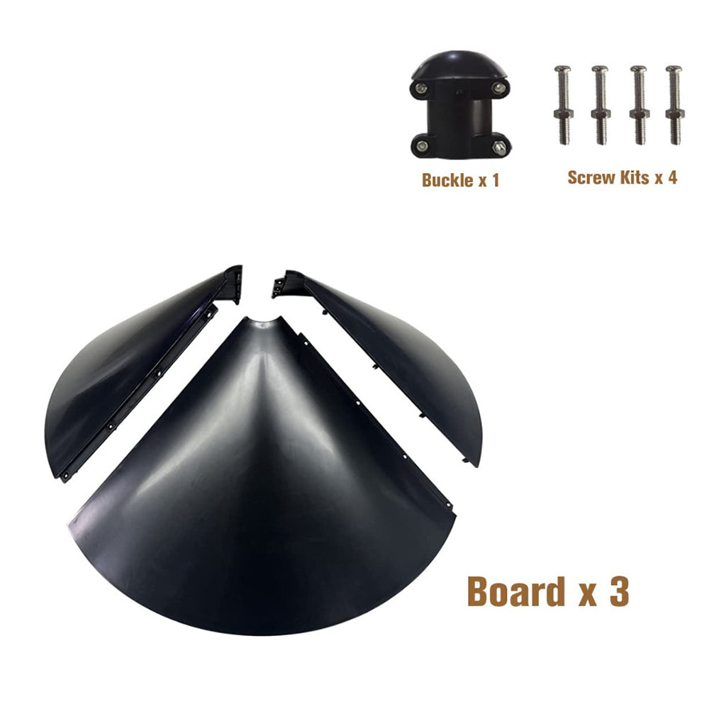 Pole Mount Squirrel Guard Baffle Protects Bird Feeders Protective Cover