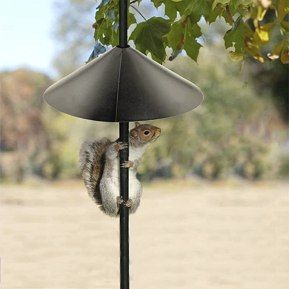 Pole Mount Squirrel Guard Baffle Protects Bird Feeders Protective Cover