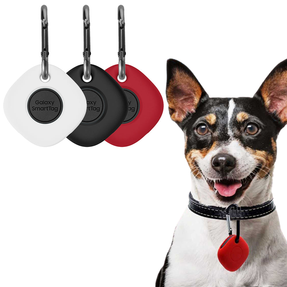 3Pcs Tracker Protective Cover for Samsung Galaxy SmartTag Locator with Carabiner