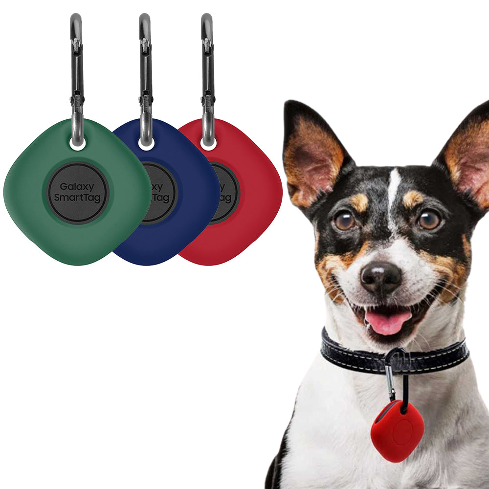 3Pcs Tracker Protective Cover for Samsung Galaxy SmartTag Locator with Carabiner