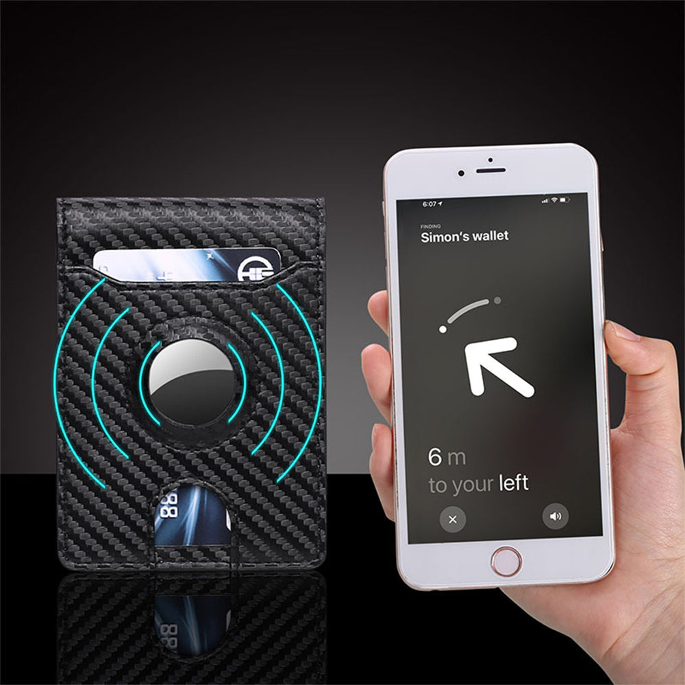 Wallet Holder RFID Blocking Card Holder for AirTag Black