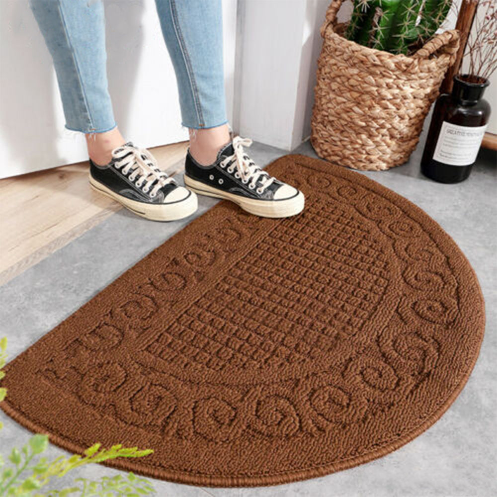 38x58cm Home Non Slip Doormat Kitchen Floor Door Mat Brown