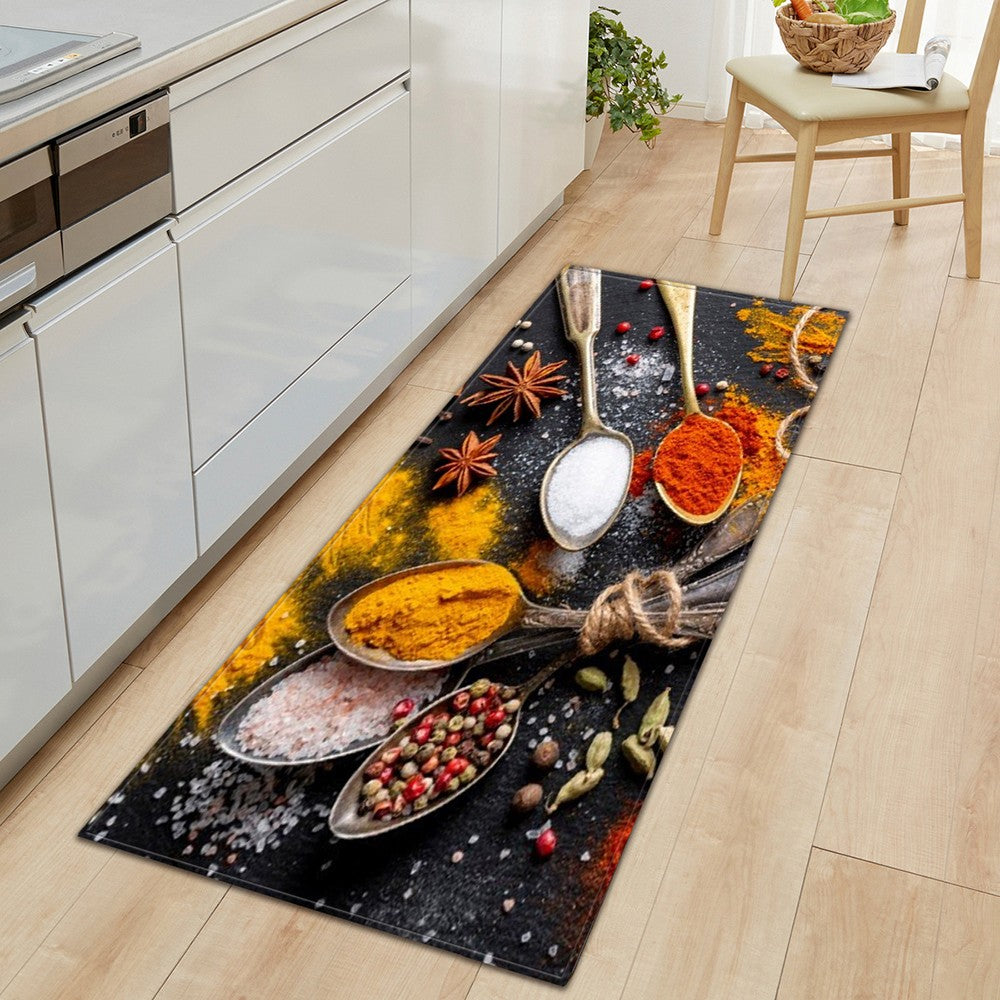 180x60cm Anti-Oil Kitchen Floor Mat Non-Slip Dining Room Area Rug Style 3