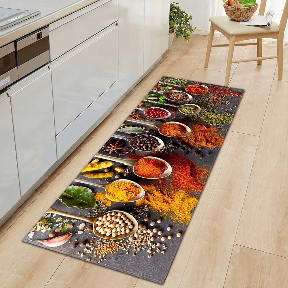 180x60cm Anti-Oil Kitchen Floor Mat Non-Slip Dining Room Area Rug Style 4