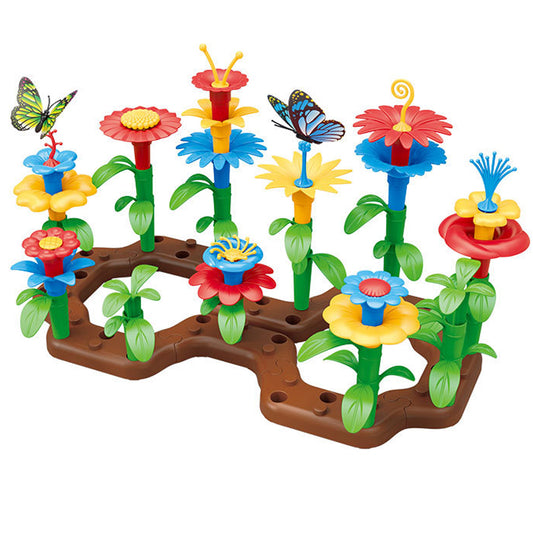 Set of 76Pcs Kids Flower Garden Building Blocks Toys