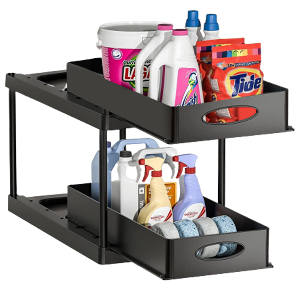 2 Tier Kitchen Countertop Under Sink Storage Rack Style 2