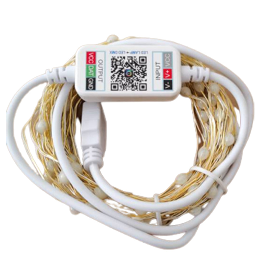 1Pc 10M Christmas RGB Color Changing Smart String Lights