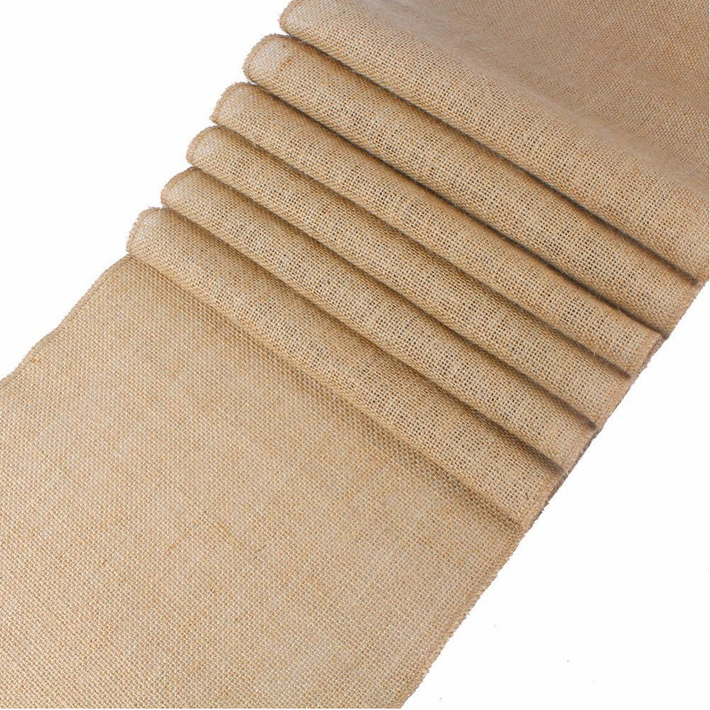 2Pcs 275x30cm Burlap Jute Table Runner