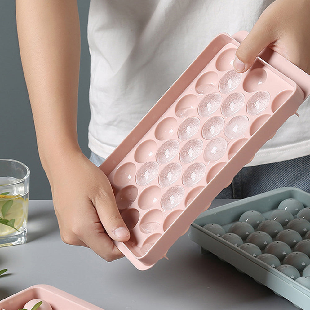 2Pcs 33 Grids Ice Ball Maker Mold Ice Cube Tray