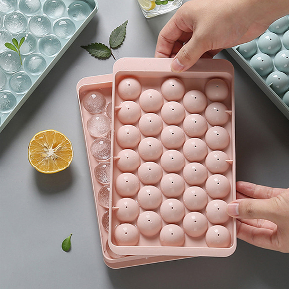 2Pcs 33 Grids Ice Ball Maker Mold Ice Cube Tray