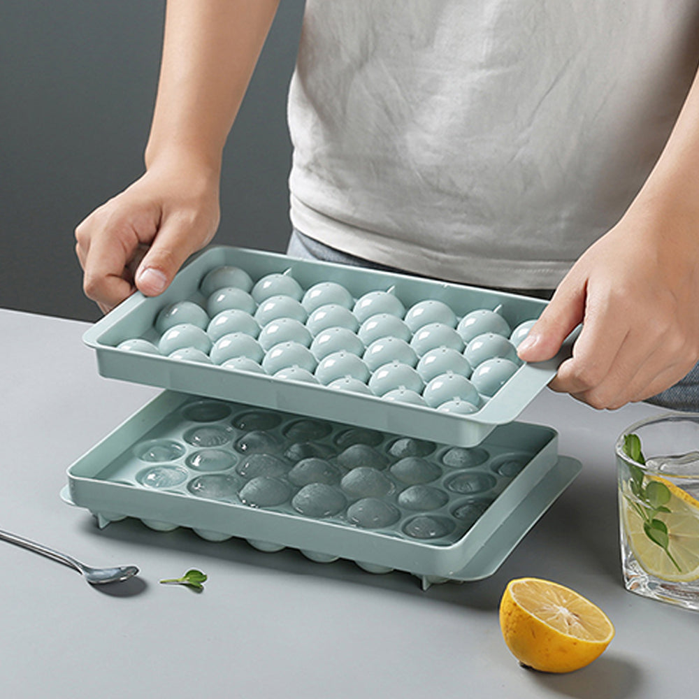 2Pcs 33 Grids Ice Ball Maker Mold Ice Cube Tray