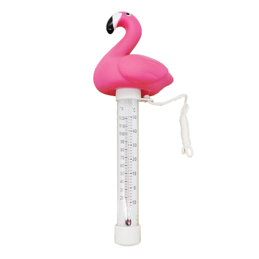 1X Floating Flamingo Swimming Pool Thermometer