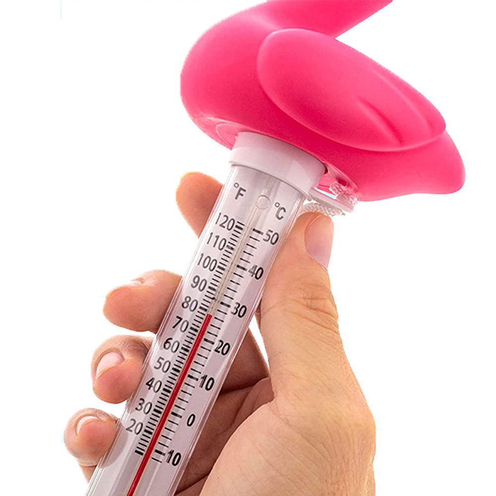 2X Floating Flamingo Swimming Pool Thermometer