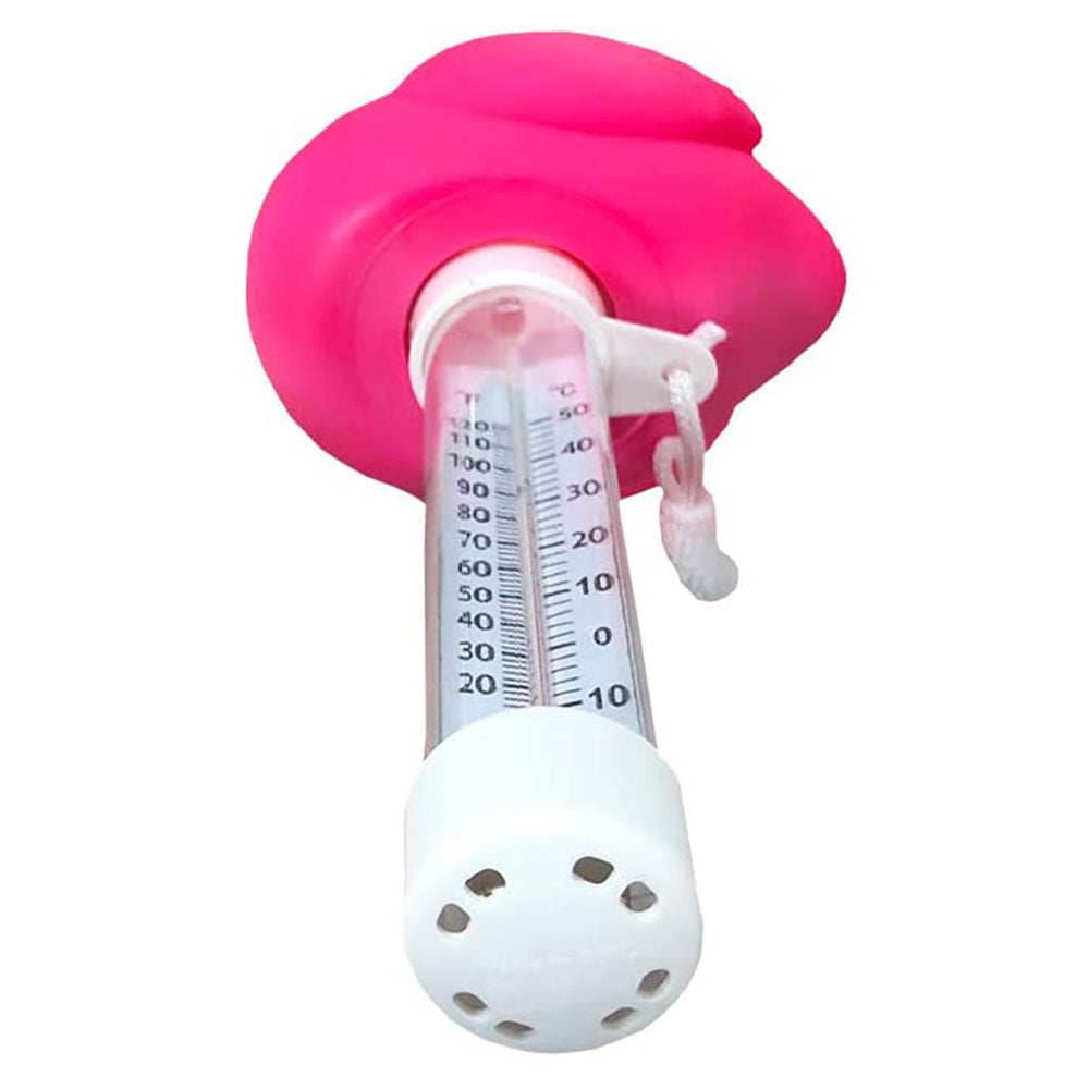 1X Floating Flamingo Swimming Pool Thermometer