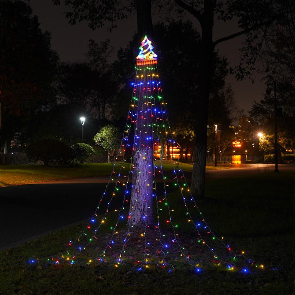 Christmas Solar Waterfall String Light Multicolor Lights