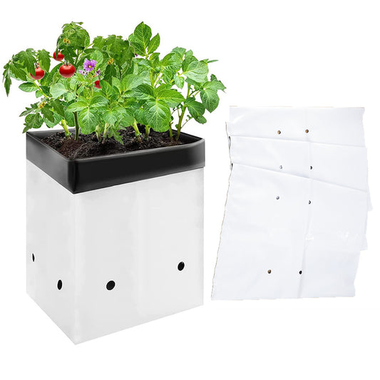 10Pcs PE Plant Nursery Bags Grow Bags Seedling Pot