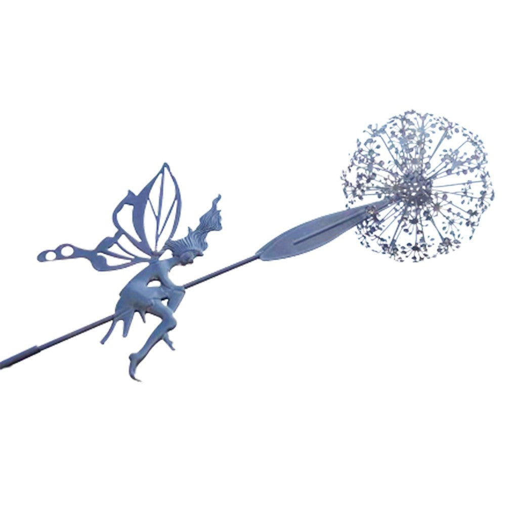 Fairies Dandelions Outdoor Garden Statue Yard Fairy Sculpture Decor Style 8