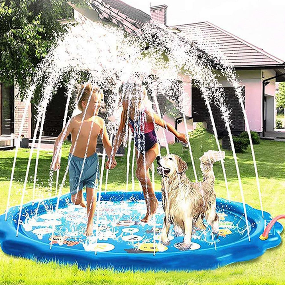 100cm Inflatable Outdoor Kids Sprinkler Pad Water Spray Pad