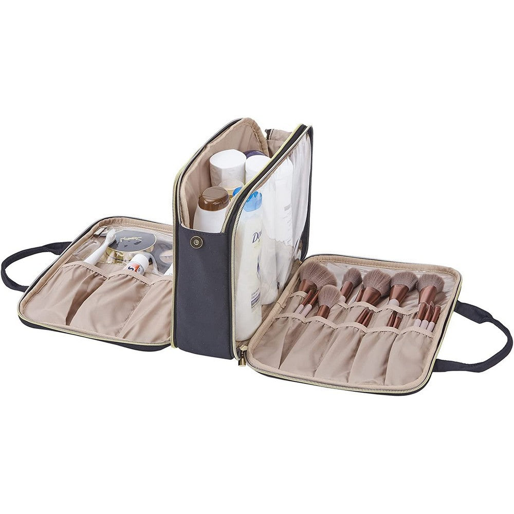 Travel Toiletry Bag Cosmetic Bag Makeup Bag Toiletry Case Black