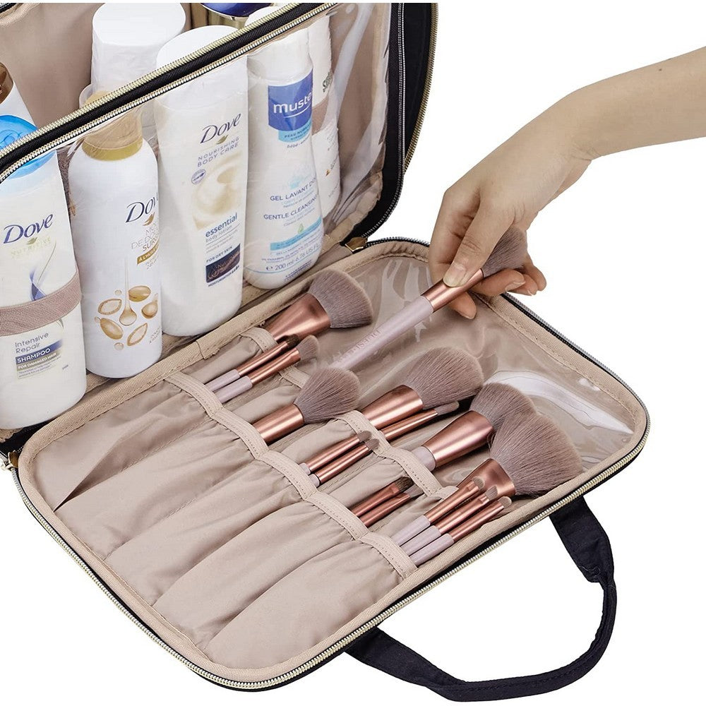 Travel Toiletry Bag Cosmetic Bag Makeup Bag Toiletry Case Black