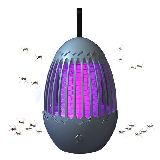 Electric Mosquito Catcher Killer Lamp and Night Light USB Rechargeable Grey