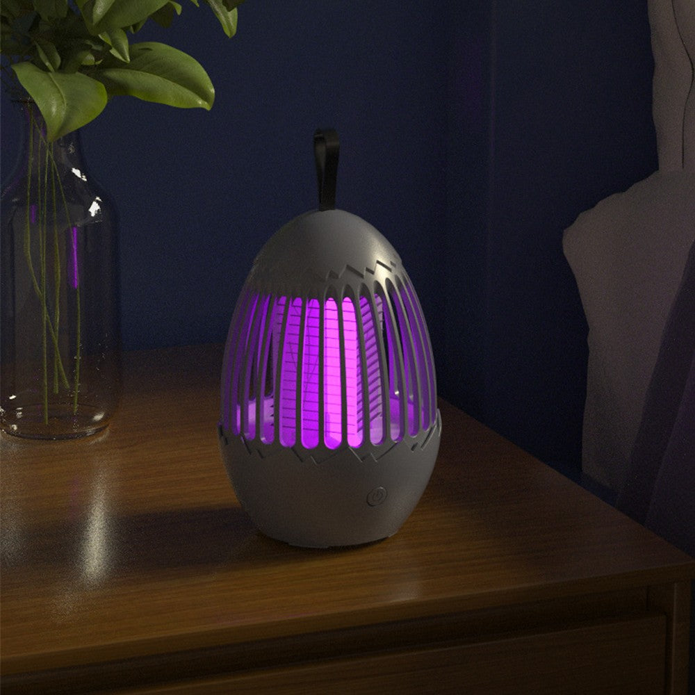 Electric Mosquito Catcher Killer Lamp and Night Light USB Rechargeable Grey