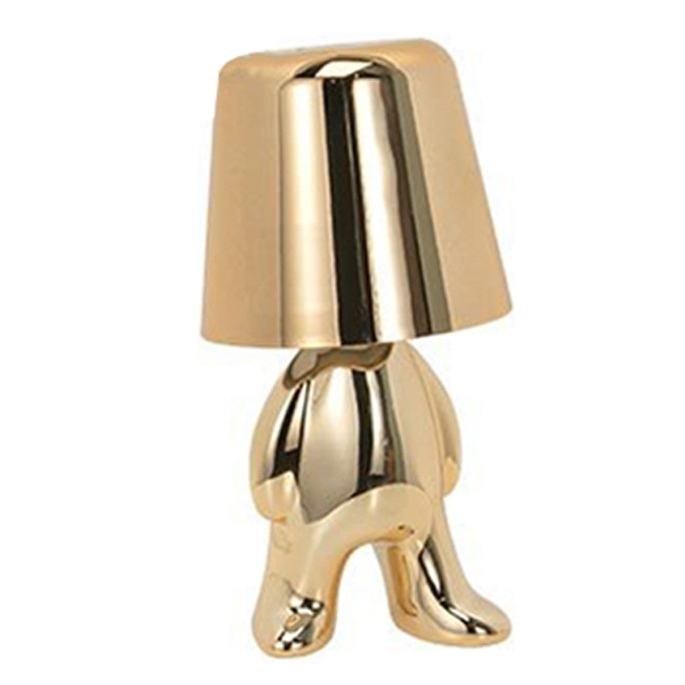 Little Golden Man Desk Lamp Touch Night Light with 3 Level Brightness Style 1