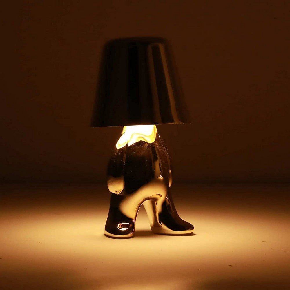 Little Golden Man Desk Lamp Touch Night Light with 3 Level Brightness Style 1