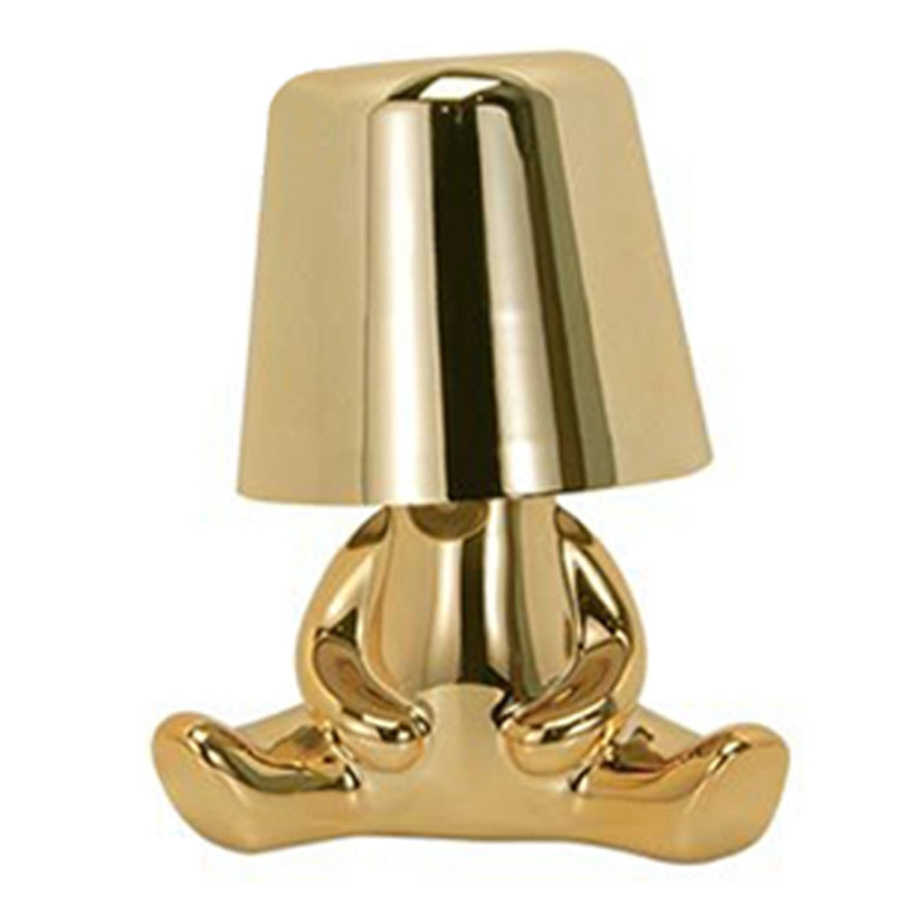 Little Golden Man Desk Lamp Touch Night Light with 3 Level Brightness Style 3