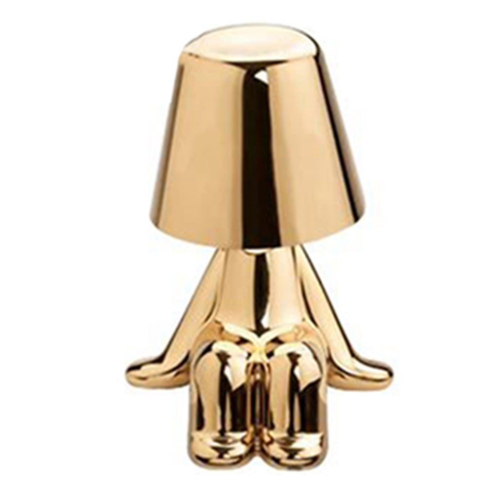 Little Golden Man Desk Lamp Touch Night Light with 3 Level Brightness Style 4