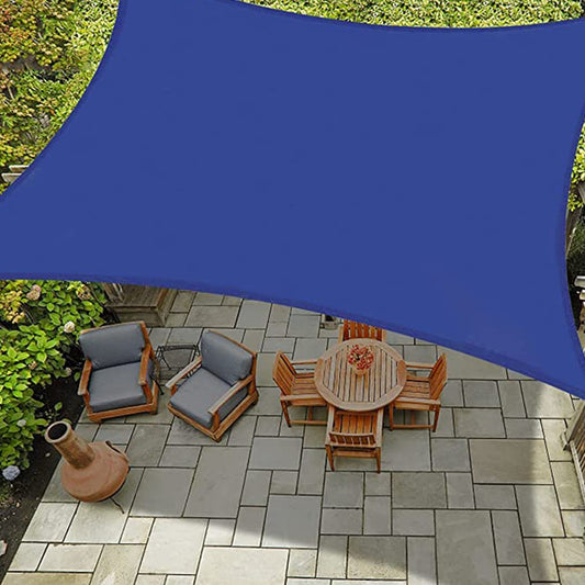2x2m Water Resistant Sun Shade Sail Canopy UV Block Pergola Shade Cover Blue