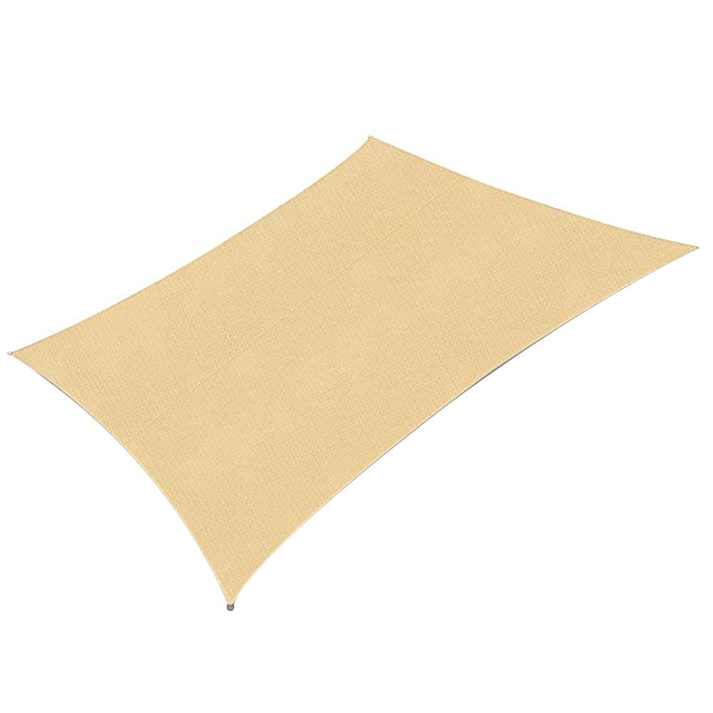 3x3m Water Resistant Sun Shade Sail Canopy UV Block Pergola Shade Cover Beige